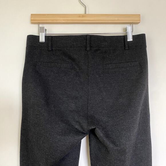 Betabrand Straight-Leg Classic Dress Pant Yoga Pants in Charcoal Size Medium - Picture 5 of 7
